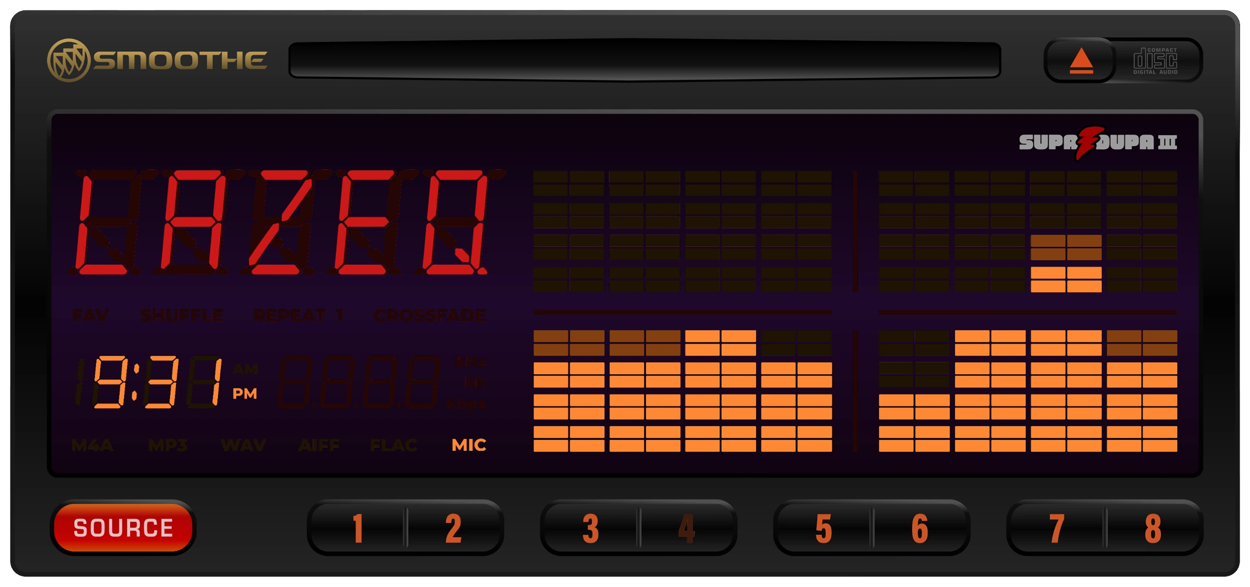 LaZ Visual EQ 1995 car-stereo visualizer screen